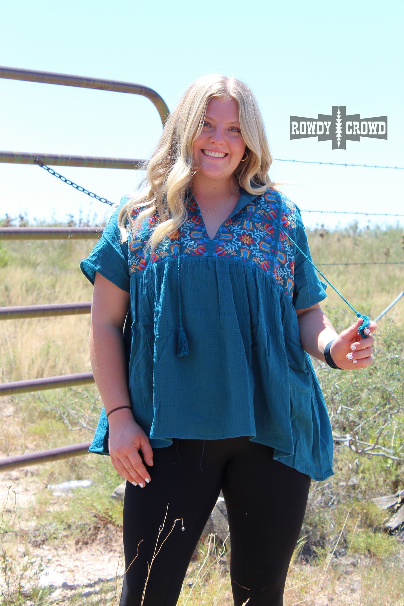 El Reno Embroidered Top