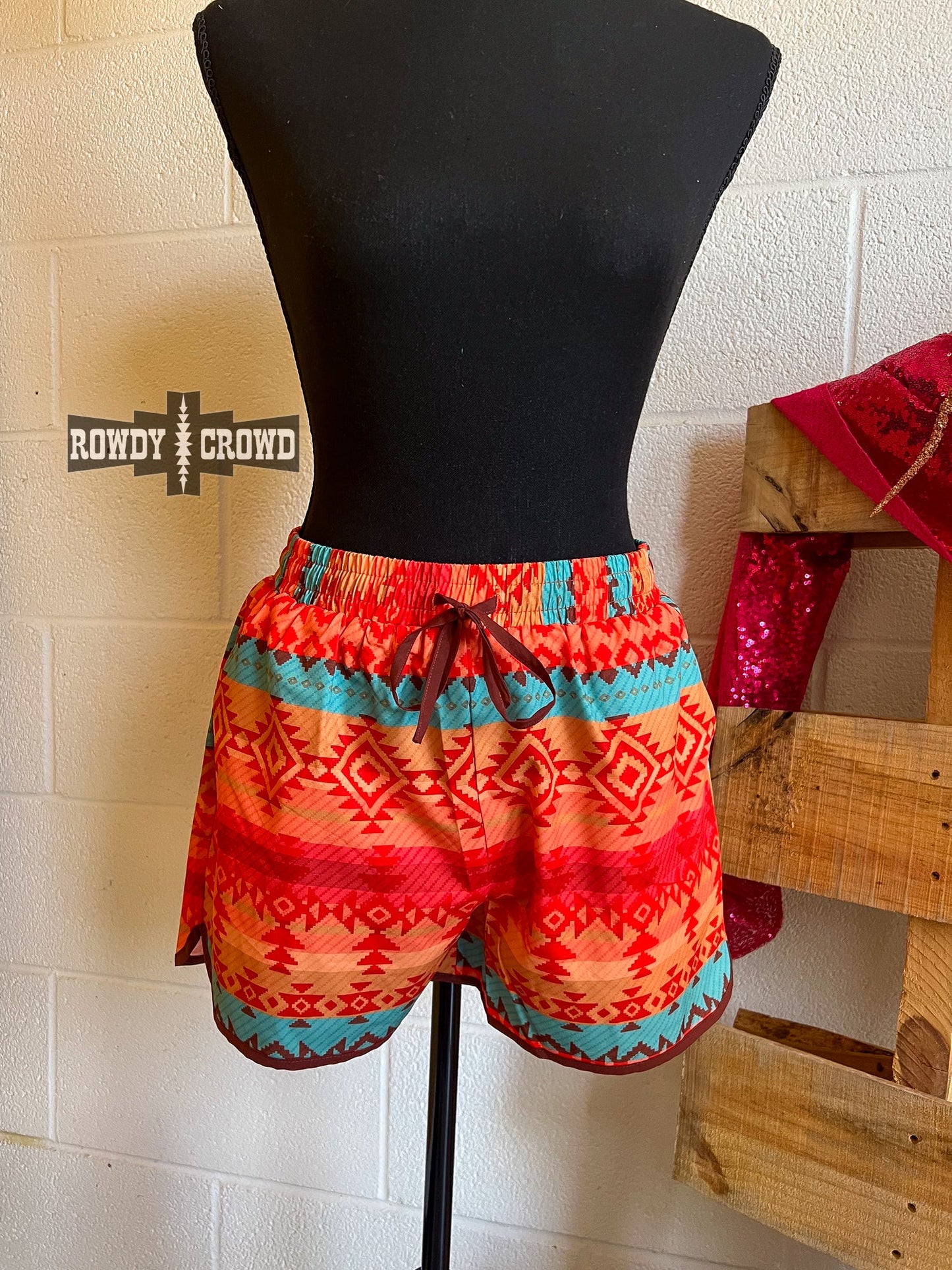 Western Apparel, Western shorts, Western Fashion, Western Boutique, Western Wholesale, cowgirl shorts, western outfits, western attire, western style shorts, western athletic shorts, wholesale clothing, aztec shorts, western aztec shorts