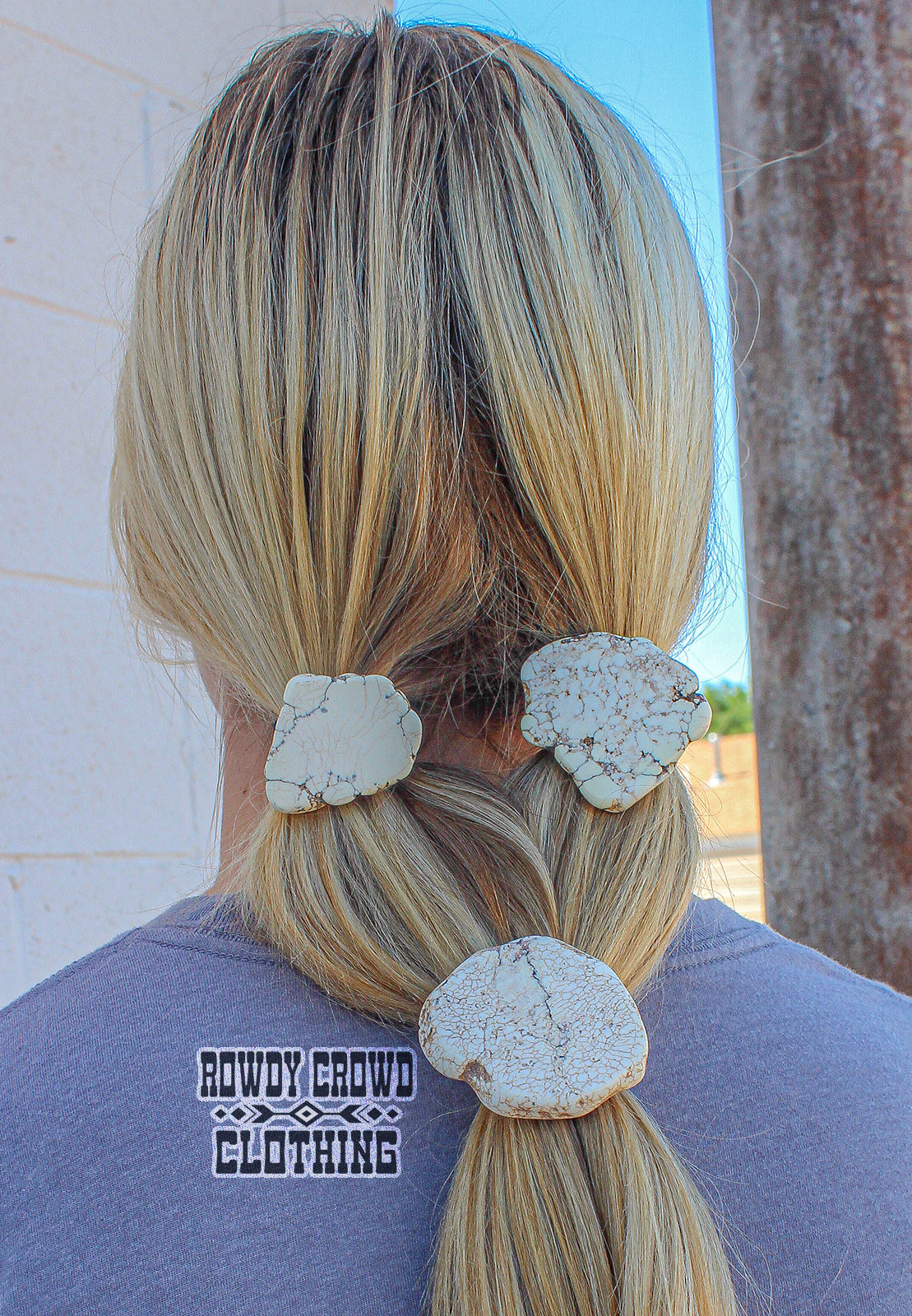  decorative ponytail, rock ponytail, western accessories, ponytail holder, hair tie, hair accessories, western hair accessories, western wholesale, wholesale accessories, wholesale hair accessories, western apparel, western style