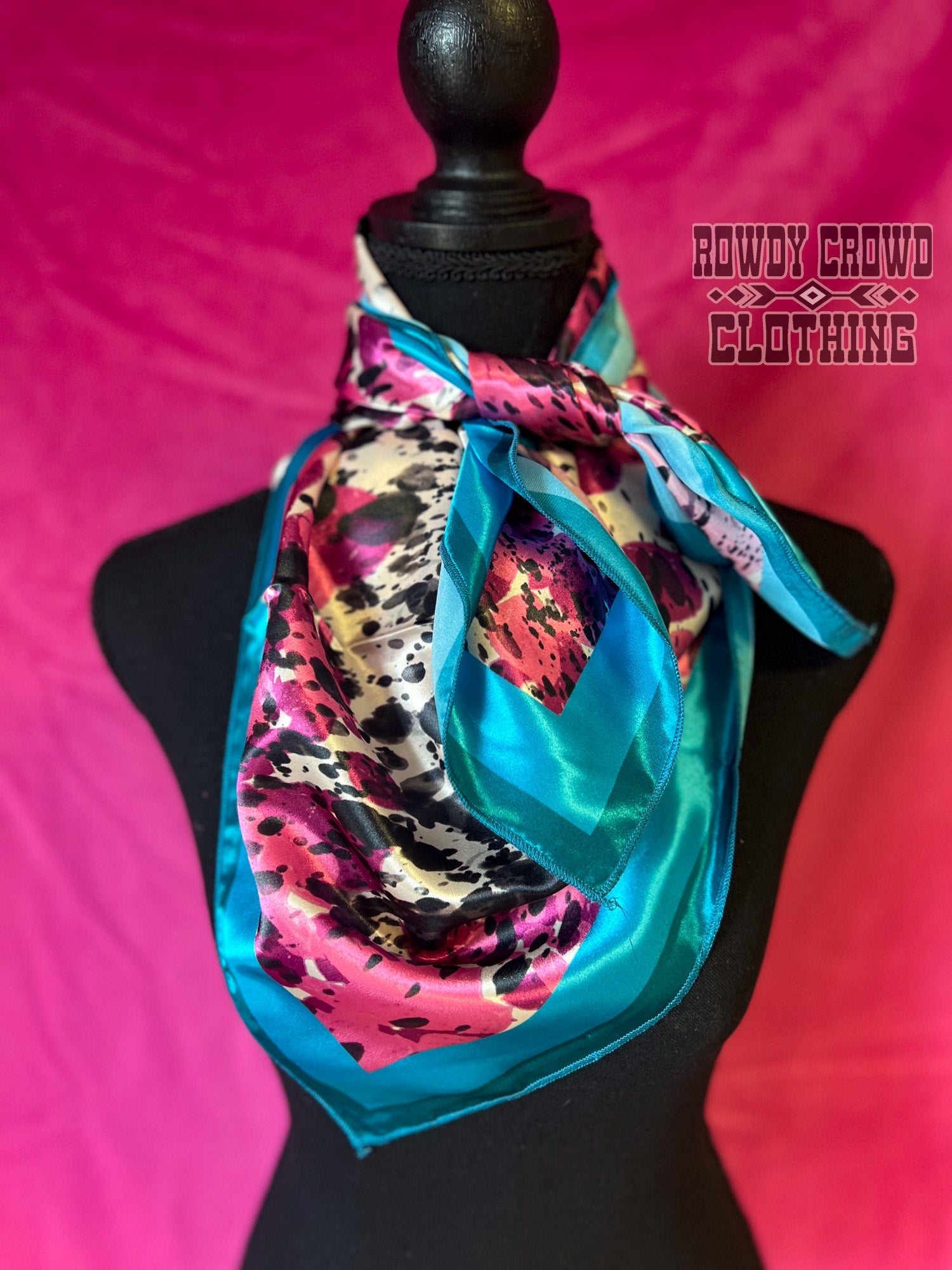 Women's scarf, Western Accessories, Western Apparel, Western Wholesale, western wild rags, cowboy rags, cowboy scarf, Wholesale Accessories, Wholesale Apparel, colorful wild rags, bright wild rags, boho western, cowprint wild rag